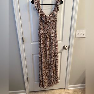 Promesa fall floral maxi dress